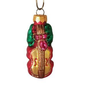 Violin Christmas Ornament Hand Blown Glass Thomas Pacconi Classics 2003 Music